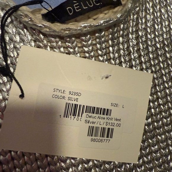 Deluc Silver Embellished Fitted Tank Top - Picture 11 of 11